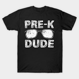 Kids Pre-K Dude First Day of Preschool  Back to School T-Shirt